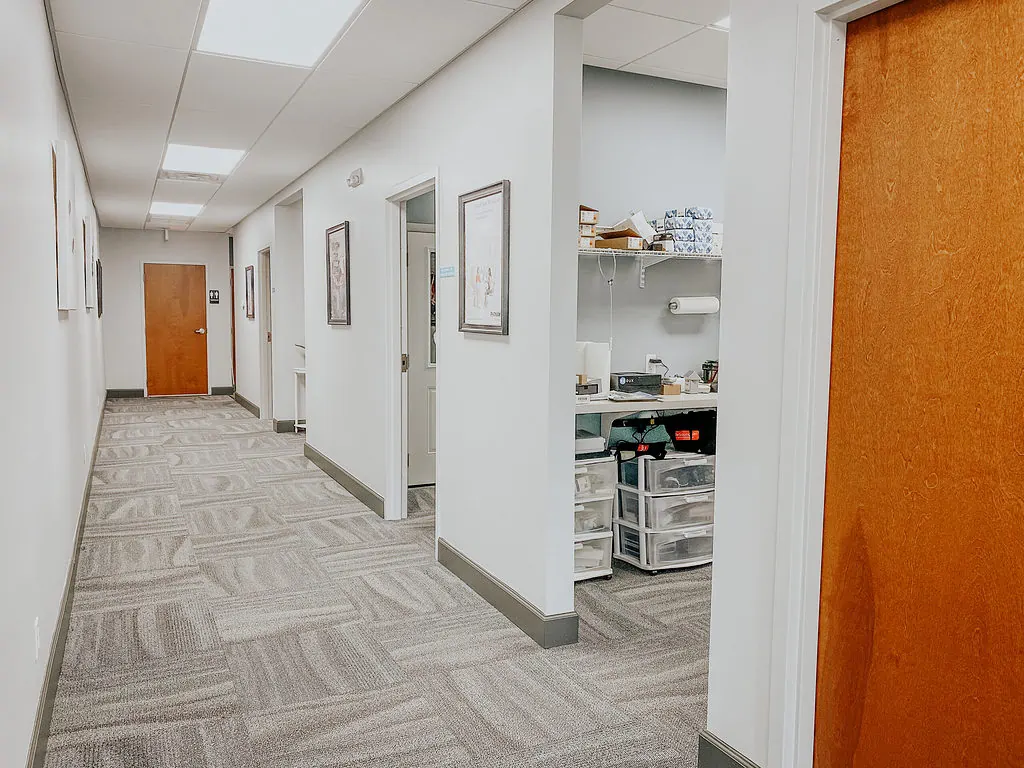 Storage Room and Hallway View of Park Avenue Shopping Center Suite