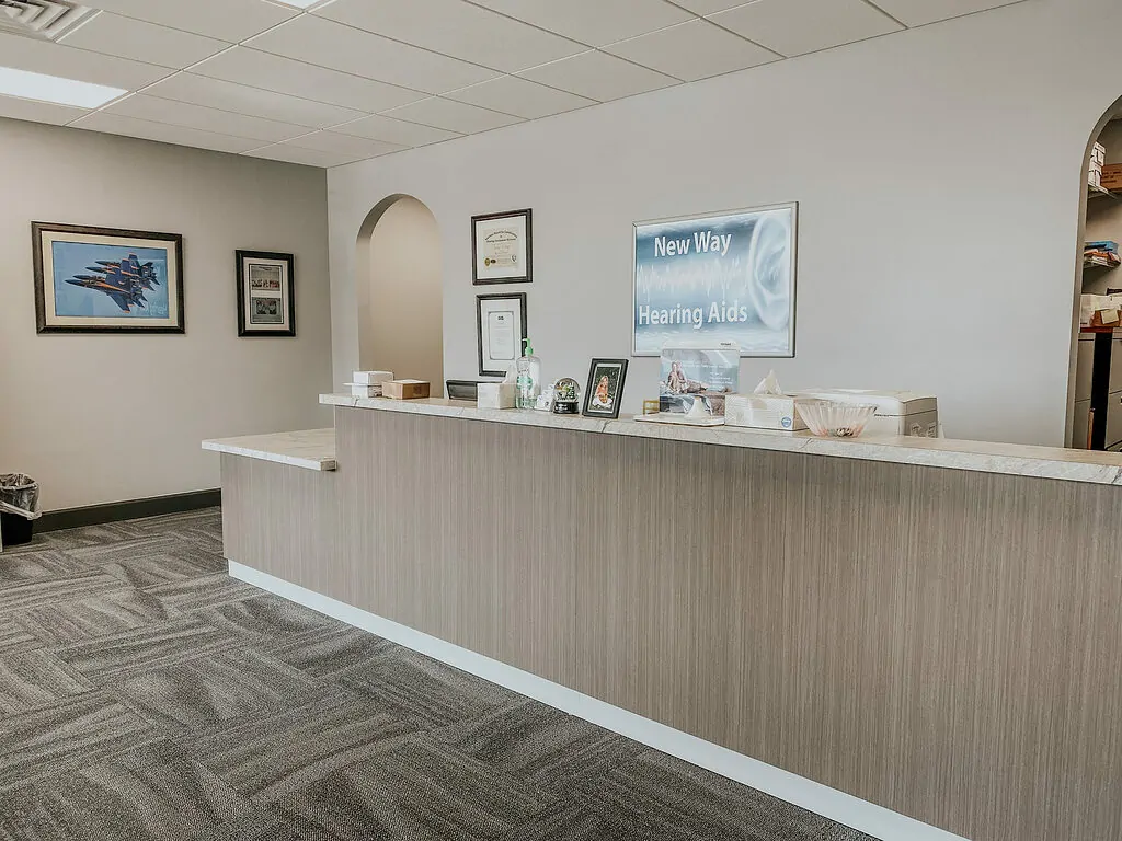 Reception Area View of Park Avenue Shopping Center Suite